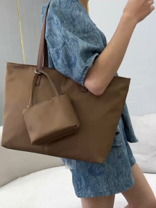 2in1 Top Handle Bag Nylon Quality Large Capacity Shoulder Bag with Mini Hand Bag