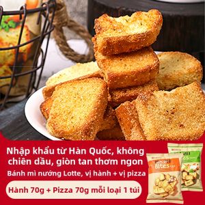 Lotte | Bánh Mì Rán Giòn Hương Tỏi và Pizza