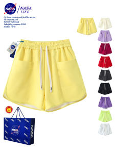 Macaron A- line Shorts Hot Pants Half Length Sports Pants New Arrival High Waist Loose Loose Pants Large Pocket Casual Pants