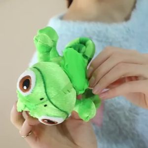 Hot Chameleon 15cm plush Sit on Shoulders Plush Toys Stuffed Creative Lizard Doll Clothing Accessories for Kid Birthday Gift