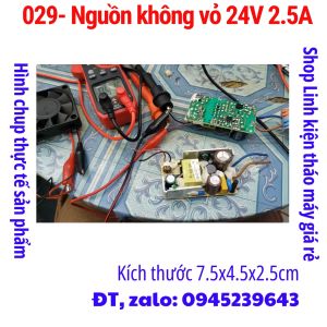 029 - Mạch nguồn không vỏ 19v 7A 24v 2.5A Kích thước 7.5x4.5x2.5cm nguồn laptop