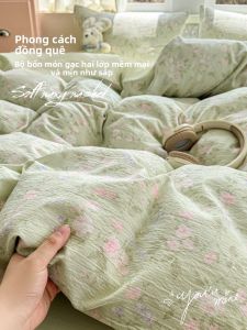KAMONI | Drap Giường Đơn Lớp Thoáng Khí Không Phải Bông 100%