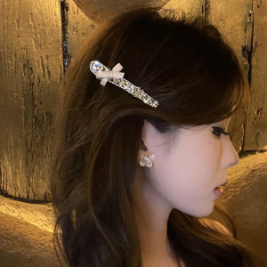 Korean Style Fashion Heavy Duty Flash Diamond Sweet Butterfly Knot Hair Clip Elegant Hair Claw Fresh Outburst Glittering Clip