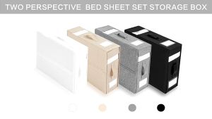 【SG Dliver】Foldable Bed Sheet Set Organizer sheet organizer Pillowcases Linen Closet Organizer Duvet Covers for Bedding