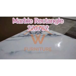 (Free Installation) Wfurniture Modern Full Marble Dining Table Meja Makan Meja Batu Ceramic 大理石餐桌