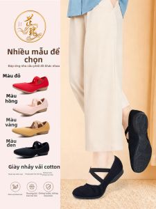 Giày Nhảy Gót Thấp Đế Mềm