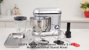 Home 5 in 1 Multifunctional Stand Mixer with Blender and Meat Grinder Parts Food Mixer Machine Automatic Multi-function Baking Grinding Blending