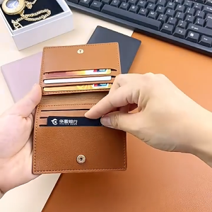 Card Bag Slim and Compact Bank ID Card Case Drivers License Wallet Simple and Anti Demagnetization