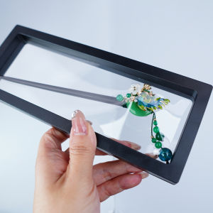 Retro Phoenix Feathers Hairpin Womens Qipao Hair Accessories Green Ancient Style Alloy Hairpin Traditional Chinese Culture