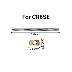T8*8 Lead Screw for Ender 3 Z Axis Rod + Brass Nut Length 365/399/500/515mm for Ender 3/V2 Ender6 CR 10S/V2 CR6 SE I3 3D Printer