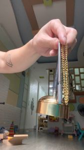 Khánh Cầm Tay Tụng Kinh Bằng Đồng - Đồ Thờ Cúng