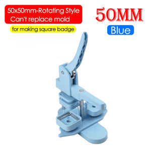 50mm Square Fridge Magnet Badge Making Machine for DIY Making Magnet Refrigerator Button / Plastic-base Badge Pins Art Crafts