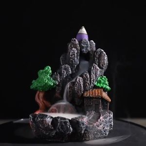 Backflow Incense Burner Resin Waterfall Incense Holder Insence Cone Holder Insense Burner Holder