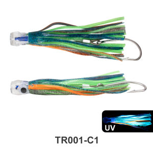 Mồi Câu Mềm Hình Bạch Tuộc TEASER TR001 50g 5.5 Dành Cho Cá Mahi Cá Marlin Cá Wahoo Mực Giả Sinh Học Với Mồi Kéo Silicon Móc Câu Có Ngạnh