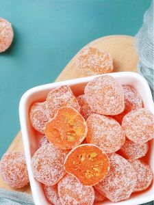 ของแท้ TianShan สโนว์ส้ม 500 กรัมบรรจุจํานวนมากพร้อมรับประทานน้ําตาลที่เก็บรักษาไว้ส้มแมนดารินขนม/ผลไม้แห้งที่เก็บรักษาไว้