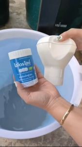 ชุด ทุ่นลอยคลอรีน รุ่น ECO สำหรับถังน้ำใช้ ถังน้ำอาบ โอ่งน้ำ 50/100/200 ลิตร ทำน้ำใส อาบสะอาด แก้แพ้น้ำ ฆ่าเชื้อโรค แบคทีเรีย ลดกลิ่นคาวน้ำ