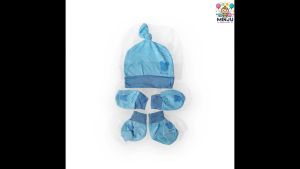 Set 5 chi tiết mũ-bao tay-bao chân hình thú dễ thương dành cho bé sơ sinh 0-3 tháng