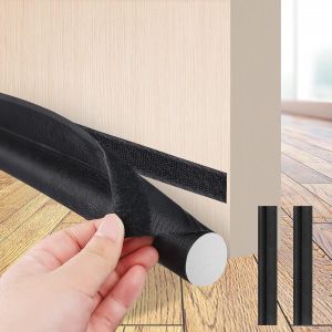 Brifit Door Bottom Sealing 94 cm Self-Adhesive Draught Excluder for Doors Draught Excluders Door Draught Excluders Home Door Soundproof Can Be Cut to Size for Bedroom Balcony Door
