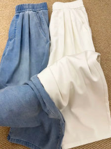 XIANYIJIAO | Relaxed Lazy Loose Pear Shape Concealing Wide Leg Straight Jeans for Women Summer Thin 2026 New