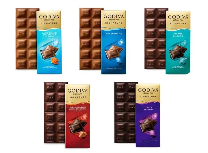 Godiva signature dark chocolate bars milk chocolate bars Godiva premium