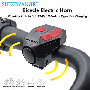 120dB Bicycle Horn Loud Electric Bike Bell With Warning Sound Bike Horns With Warning Sound And Battery For Kids Scooters Bikes