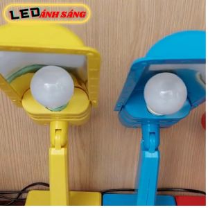 Đèn bàn Vuông đèn đọc sách dành cho học sinh sinh viên KÈM BÓNG LED 5W TRẮNG