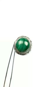 Natural Cincin Batu Akik Green Malachite Pilihan