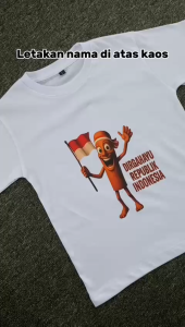 Kaos Anak 17 Agustus Kaos Kemerdekaan Indonesia Ke-79 Kaos Anak Sablon BALLERINA CAPUCHINO