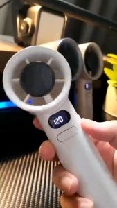 Reachargeable 120 Level Digital Display Turbo Fan Portable Cooling High Speed Outdoor Hand Fan 120 Speed Stepless Variable Speed Mini Handheld Fan