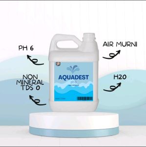 Aquadest / Akuades / Aquades / Air Suling Murni / Air Destilasi / Air Aki Radiator 5 Liter