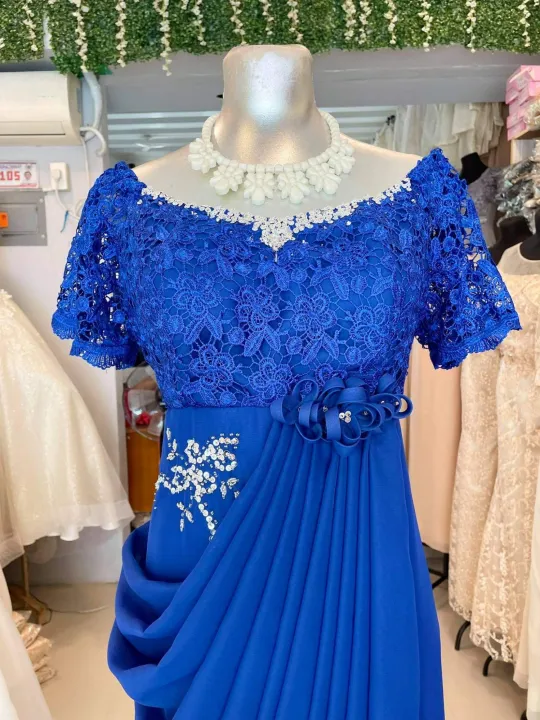 Royal blue gown 2025 for principal sponsor