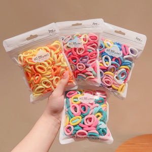Candy Colored Sponge Hair Ties for Girls Baby Hair Accessories Non-Damaging Hair Bands Cute Style Childrens Fashion Accessories