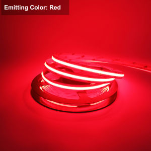 Listed COB LED Strip Light 480 LEDs/m High Density Flexible Tape Ribbon 3000K-6500K Red/Blue/Green RA90 Led Lights DC12V 24V