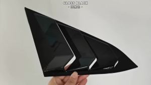 2 Chiếc Bên Ngoài Lỗ Thông Hơi Louver Shutter Cover Dành Cho Xe Honda Civic 10th 2016-2021 Xe Ô Tô Mặt Bên Kính Phụ Kiện