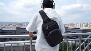 BANGE BG7718 Tas Selempang Crossbody Chest Bag Double Layer 11 Inch