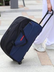 Large Capacity Oxford Fabric Luggage Bag with Password Travel Suitcase Durable Polyester Rods Single Direction Wheels for Men