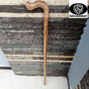 Tongkat jalan kayu gaharu merah model payung