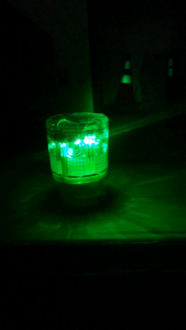 GREEN Solar Blinker Warning Light Device Blinker Light Tower Waterproof Warning Light Road Boat