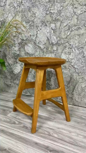 Island Bar Chair / Bar Stool  / Full Teak Wood Bar Chair / ATTIC FURNITURE TEAK WOOD SERIES ISLAND BAR CHAIR