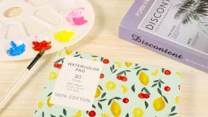 30 Sheets Watercolor Paper Pad A5 (8.3 x 5.8) Cold Press Watercolor Paper 140 lb/300 GSM Tearable Water Color Pad for Art Painting Drawing Mixed Media Stocking Stuffers