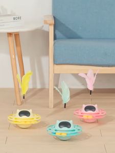 ล้มลูกรางบอลแมว รางบอล UFO Cat toy มีที่เสียบไม้ตกแมว 004