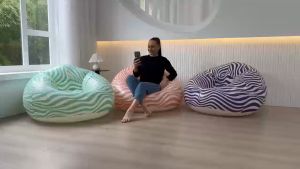 Lazy sofa single bean bag tatami bedroom balcony small sofa bed inflatable folding portable