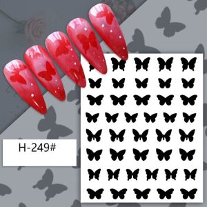 Sticker dán french đầu móng và dặm móng ombre hình ngôi sao trái tim bướm sticker độc đáo dán móng tay nail