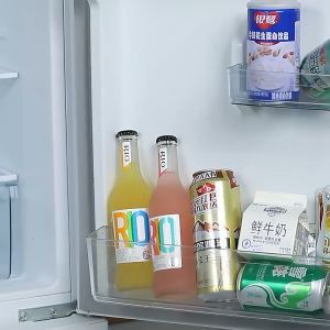 แผ่นกั้นแยกตู้เย็น พลาสติก สีขาว แบบขยายได้ คุณภาพพรีเมี่ยม