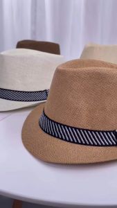 หมวกทรงไมเคิล หมวกแจ๊ส รุ่นคลาสสิค สายคาดลาย พร้อมส่งจากไทย