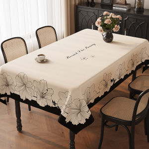 New 2025 American Style Rectangular Tablecloth Waterproof Oil-resistant Washable Luxury Sensation Tea Table Cover Cloth