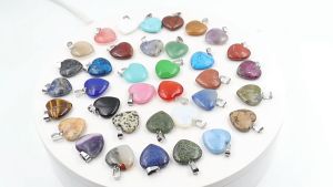 Mặt Dây Trái Tim Đá Tự Nhiên Hỗ Trợ Tình Duyên Thu Hút Tài Lộc May Mắn - Trang Sức PAG