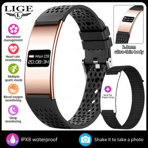 LIGE | LIGE New Smart Bracelet Health Fitness Tracker Ultra-thin Heart Rate Monitoring Call Reminder Couple Wristband Sports Man Watch