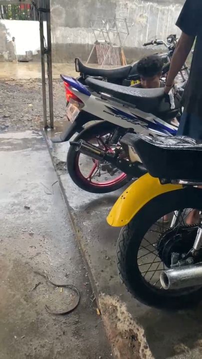 terlaris Knalpot yamaha Fiz R blayer prepet racing Spek standar  plat 1mm tebal terbaru SUARA GARING