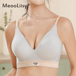 MeooLiisy External Expansion Brassiere Seamless Jelly Underwear Female Small Chest Push Up Plunge U-Shaped Beautiful Back Thin Cup Sports Lingerie